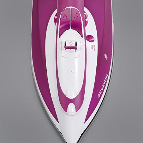 SEVERIN S73243 Dampfbügeleisen mit Keramiksohle, ca. 2.4 W, BA 3243, Weiss/Violett
