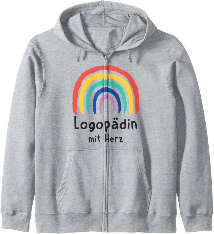 Logopädin Mit Herz Danke Dankeschön Spruch Kapuzenjacke