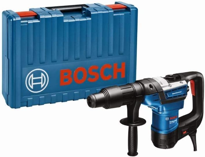 Bosch Professional Bohrhammer GBH 5-40 D (SDS Max, inkl. Zusatzhandgriff, Fetttube, Maschinentuch, i