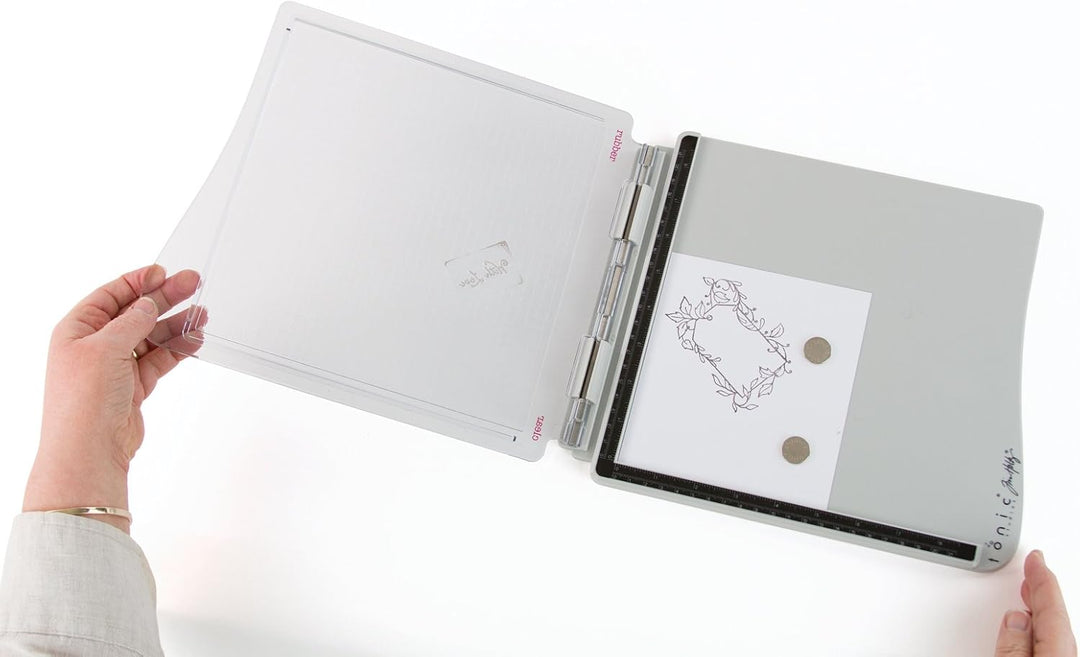 Tonic Studios Tim Holtz Stamping Platform, Plastik, Grau, Large, 3, L