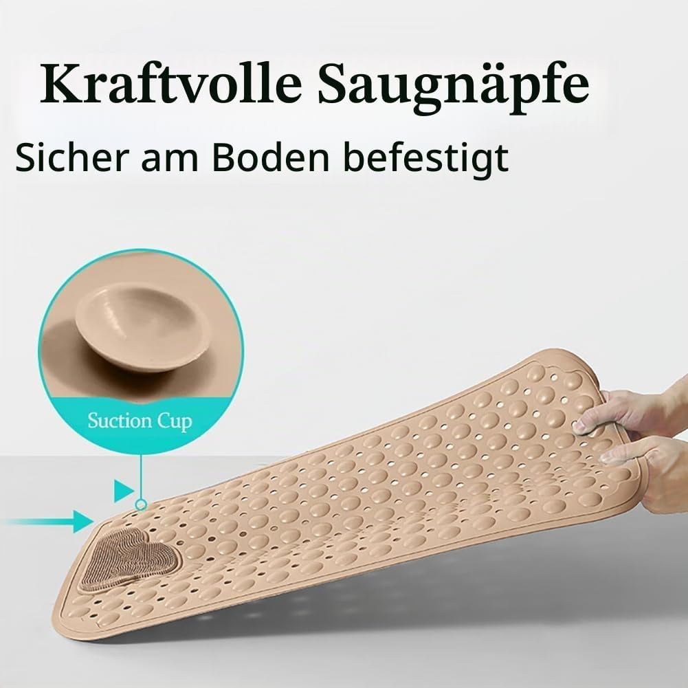 Duschmatte rutschfest 106x66cm,Antirutschmatte Dusche mit Ablauflöchern,Duscheinlage rutschfest mit
