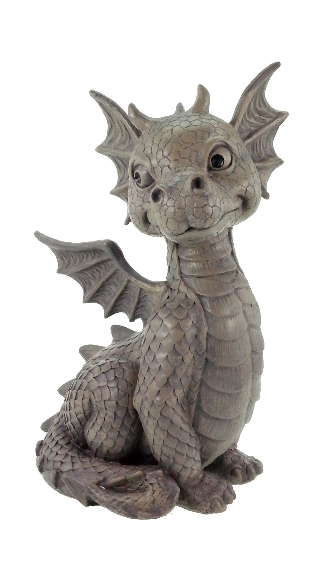 Süsser Gartendrache sitzend Drache Figur Gargoyle