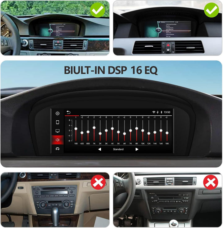 Linux Autoradio Blitzstart Kompatibel mit BMW 3er/5er E60 E61 E90 E91 E92 (2008-2013) CIC iDrive Upg