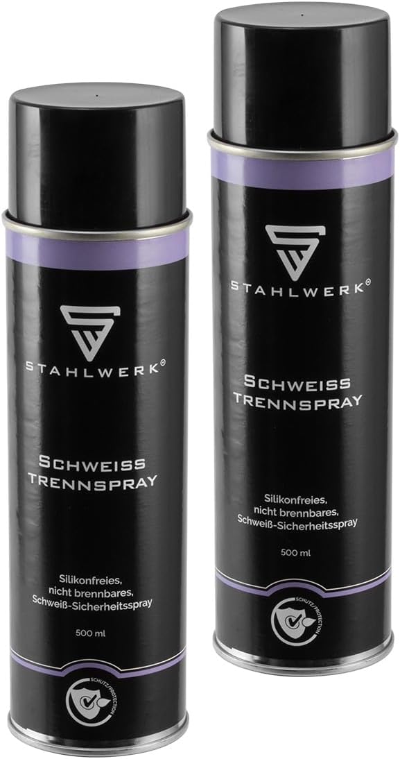 STAHLWERK 2 x Schweiss-Trennspray, multifunktionales Sicherheits-Spray zum Schweissen, geeignet für