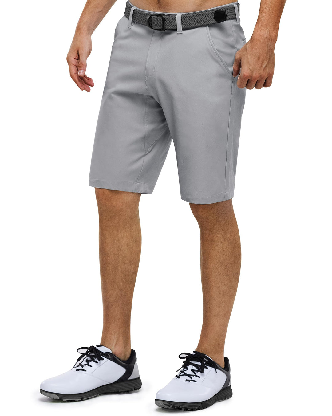 33,000ft Herren Golf Shorts Stretch Kurze Golfhosen Leichte Schnelltrocknende 11" Bermuda Shorts Kur