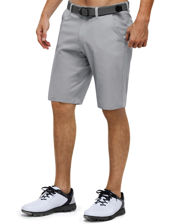 33,000ft Herren Golf Shorts Stretch Kurze Golfhosen Leichte Schnelltrocknende 11" Bermuda Shorts Kur