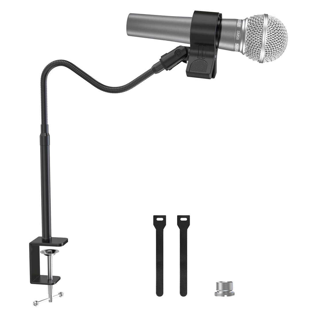 ZealSound Mikrofonarm, 19-Zoll-Schwanenhals mit kompakter Bauweise