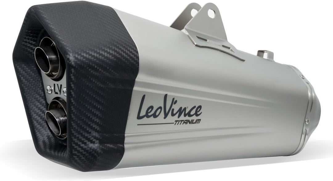 Endschalldämpfer/Auspuffanlage LeoVince SLIP-ON SBK LV-12, Titanium, Carbon Kappe, mit Zulassung für