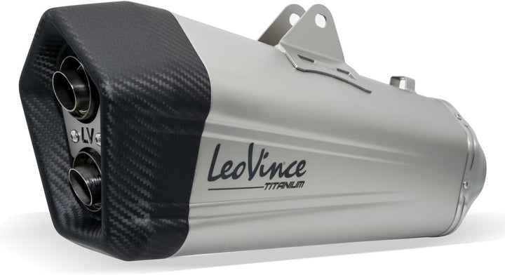 Endschalldämpfer/Auspuffanlage LeoVince SLIP-ON SBK LV-12, Titanium, Carbon Kappe, mit Zulassung für
