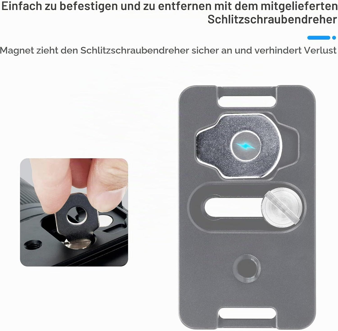 JJC Kamera LCD Sucher, 3X Vergrösserung Kamera Bildschirm Sucher mit Arca-Type Quick Release Platte,