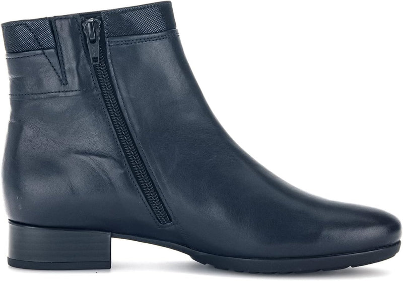 Gabor Damen Ankle Boots, Frauen Stiefeletten,Komfortable Mehrweite (H) 36 EU Weit Blau Midnight, 36