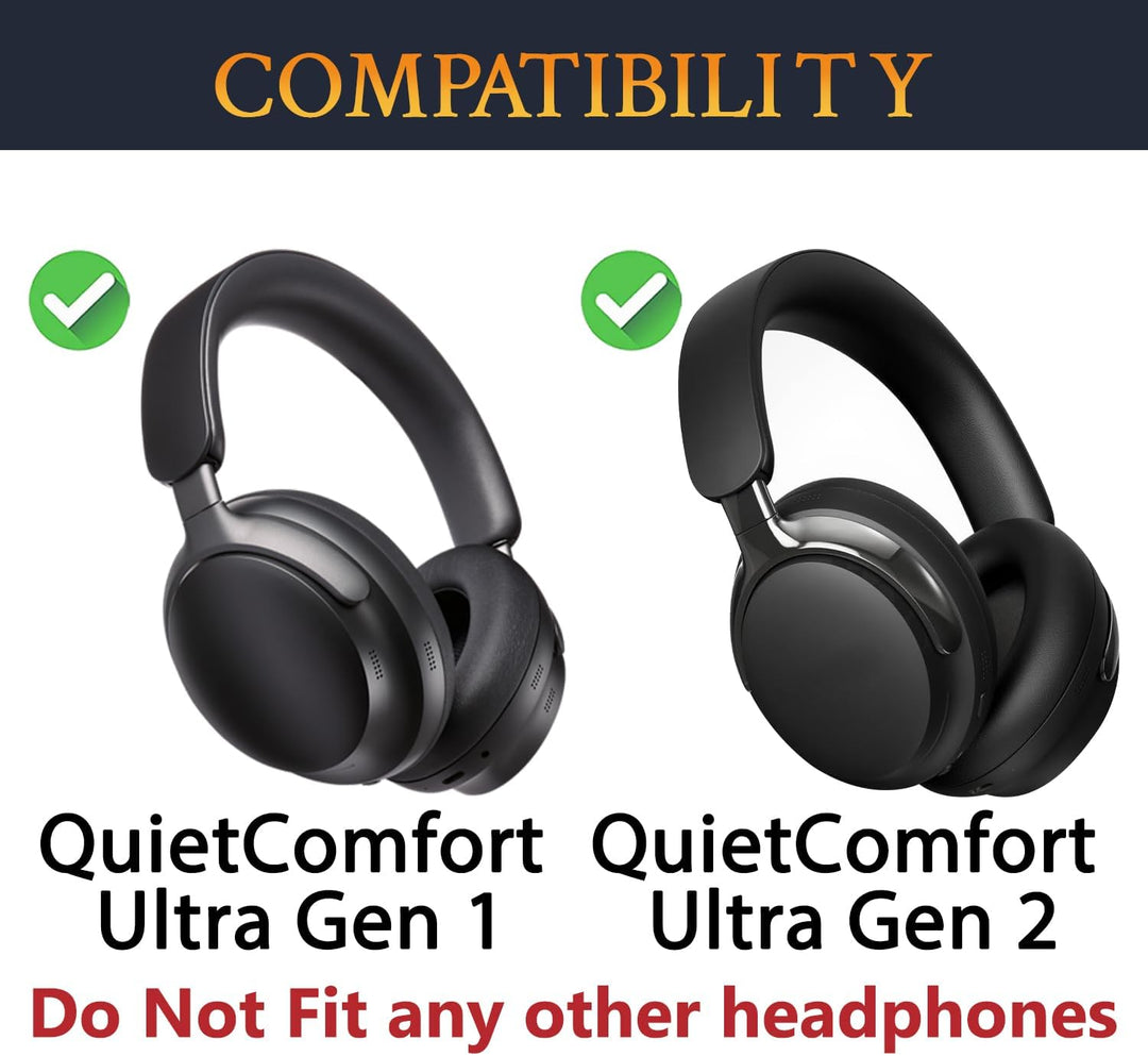 SOULWIT Lammfell Ersatz Ohrpolster für Bose QC Ultra/New QuietComfort Ultra(2nd Gen) Wireless Kopfhö