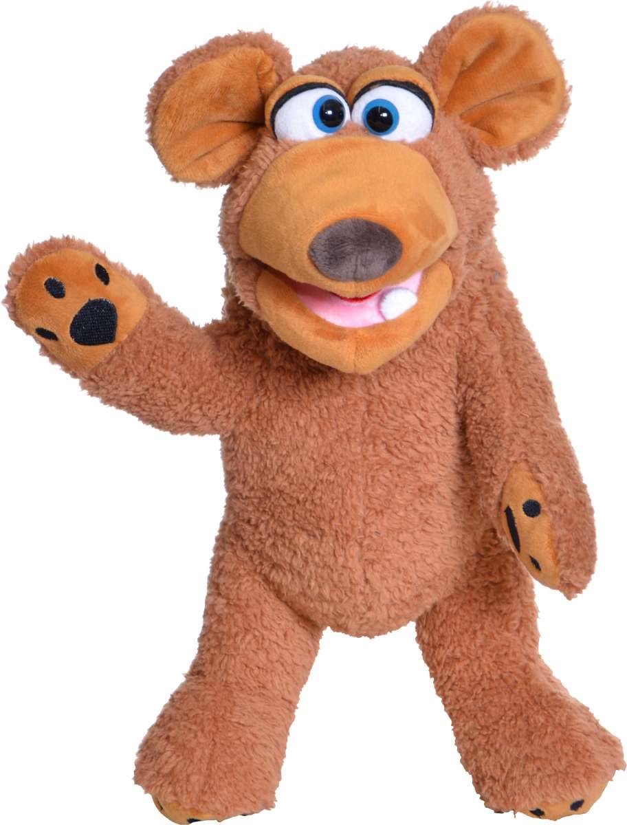 Living Puppets Muckelbert Bär, Handpuppe aus hochwertigen Materialien in tollen Farben, Grösse: 37 c