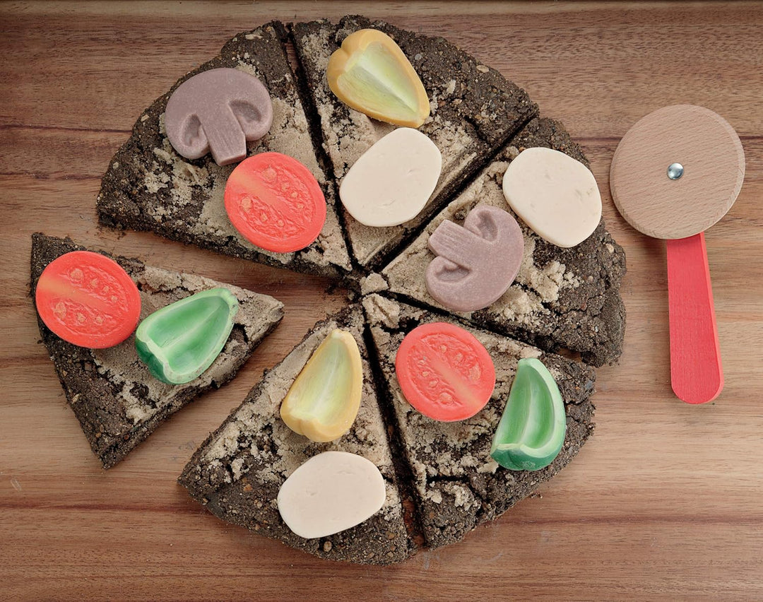 Pizza-Belag – sensorische Spielsteine