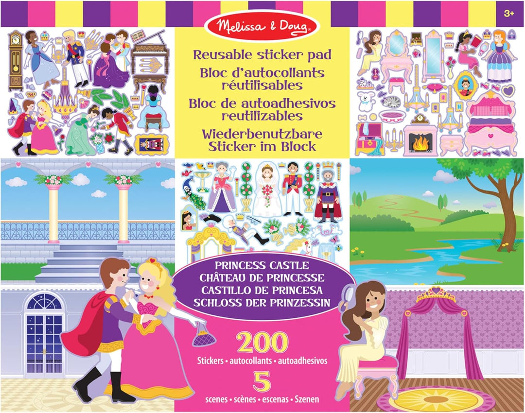 Melissa & Doug Reusable Sticker Pad Bundle contains Fairy, Princess, Dress-Up and Play House by Meli