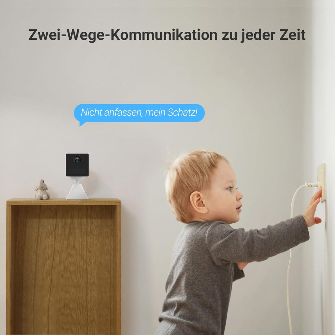 EZVIZ CB2 4G mit Power Partner 5200 mAh Akku, 4G LTE Überwachungskamera Innen, Large Standby, CB2 Ki