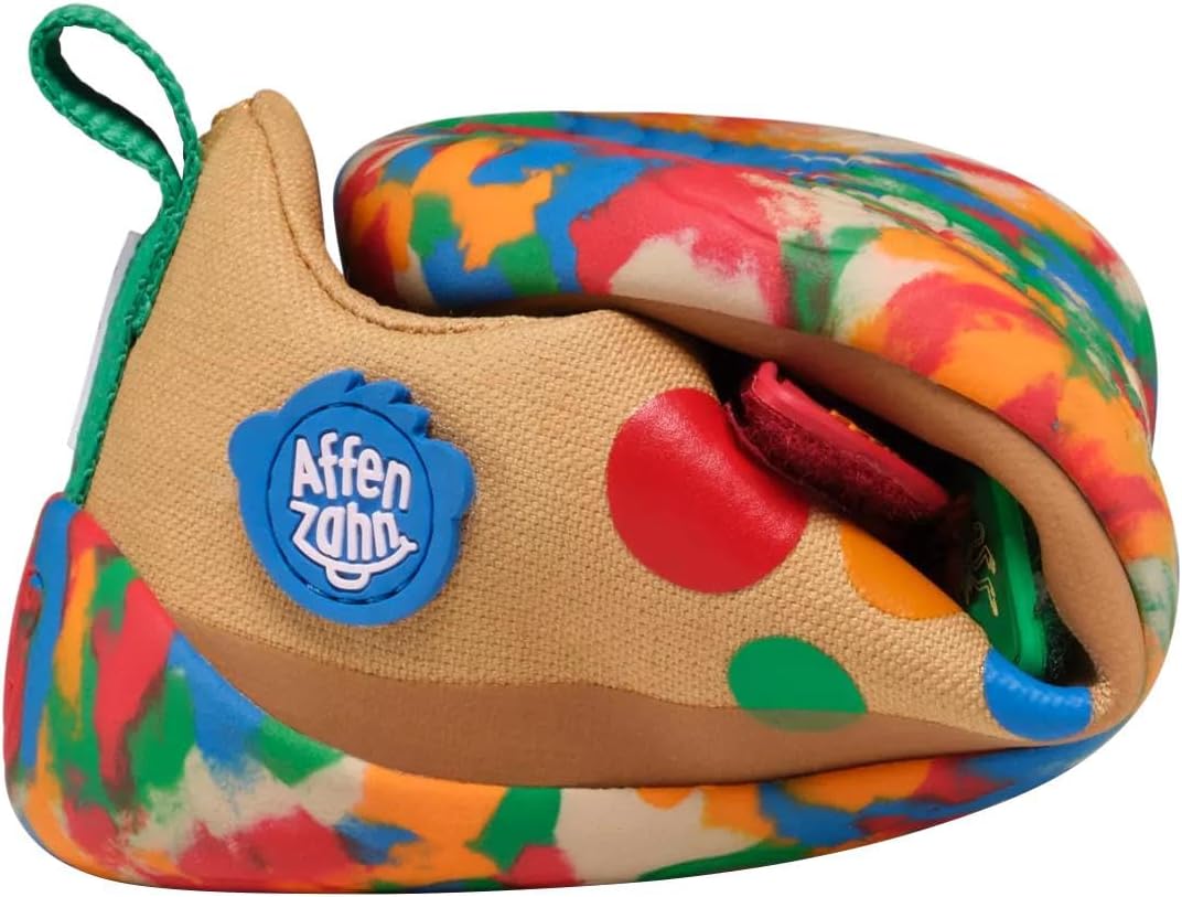 Affenzahn Barfussschuh Baumwolle Lucky Klettverschluss Vegan rutschfest Flexibel für den Sommer in G