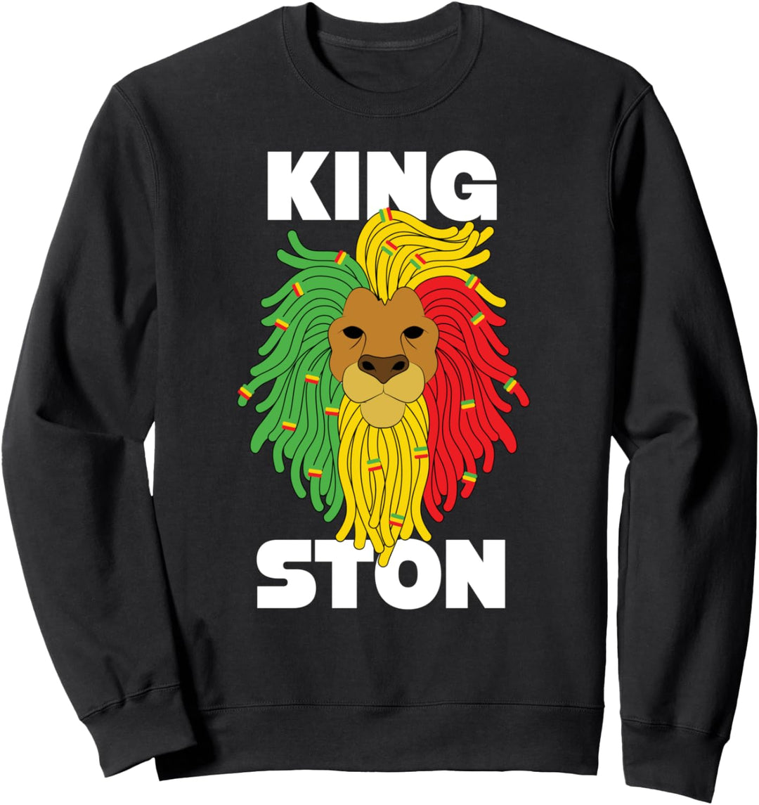 Kingston Reggae Rasta Löwe Rastafari Sweatshirt