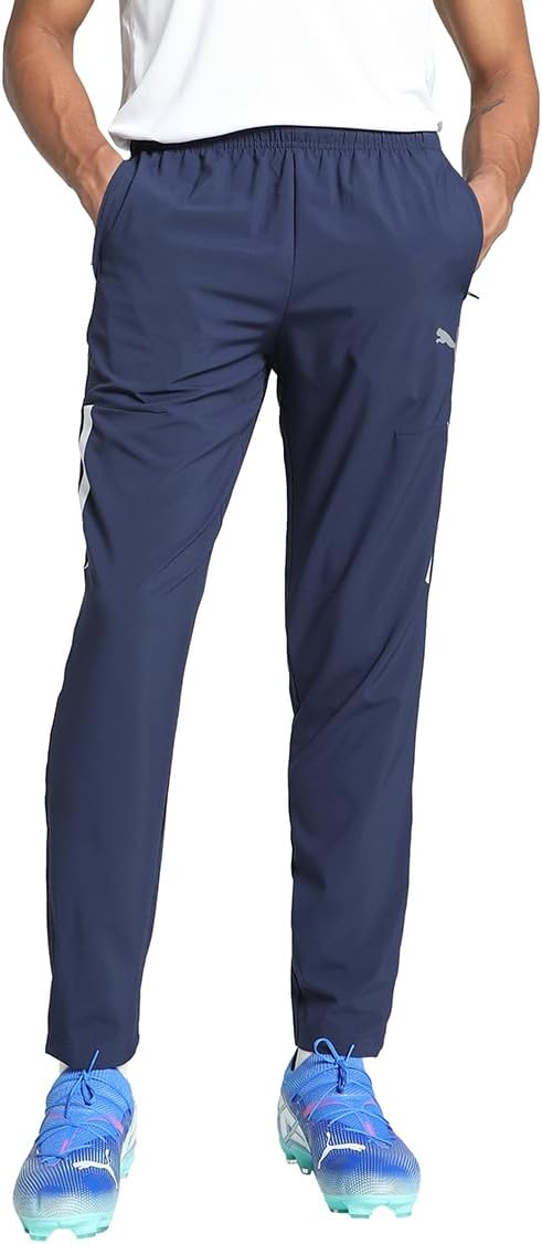 PUMA Herren Pants Teamliga Sideline Pants S Peacoat-puma Black-puma White, S Peacoat-puma Black-puma