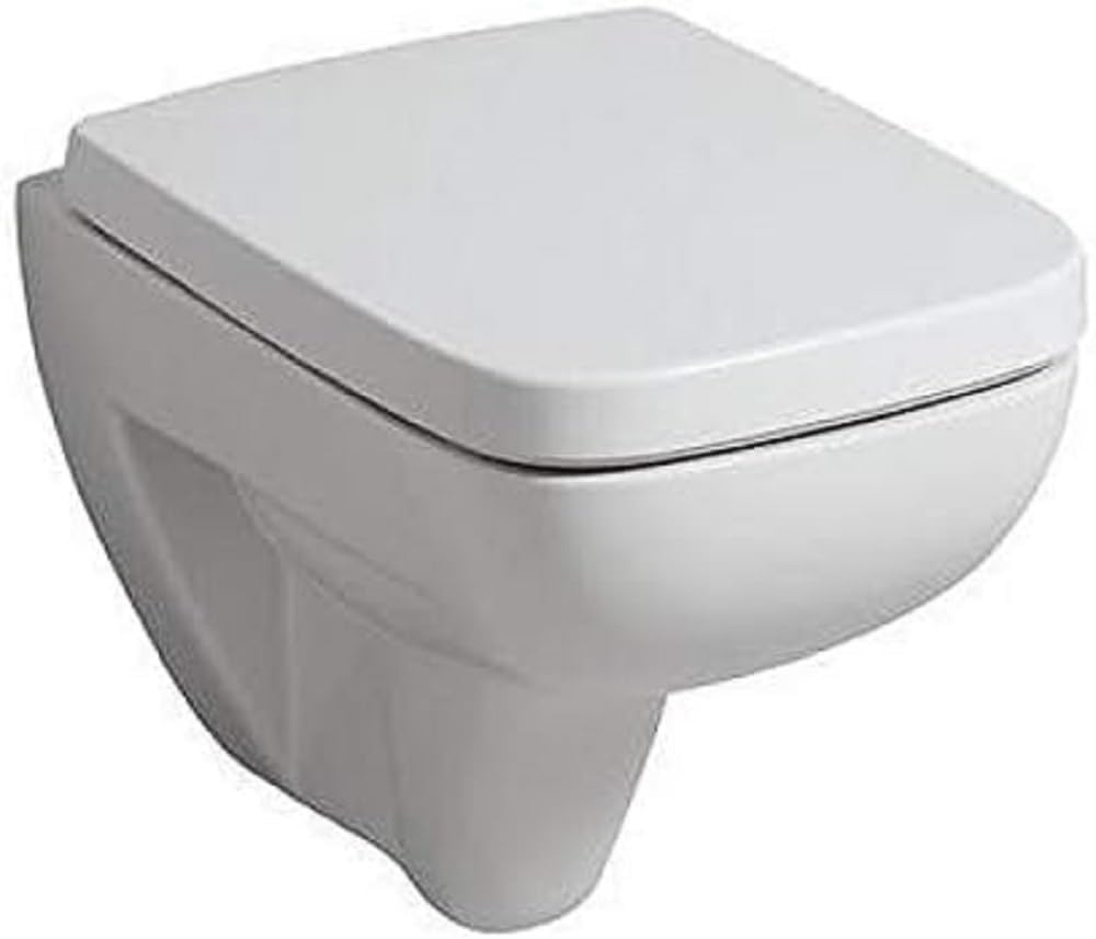 Toilettendeckel / WC – Sitz Renova Nr. 1 Plan | mit Deckel, Scharniere aus Edelstahl, ohne Absenkaut