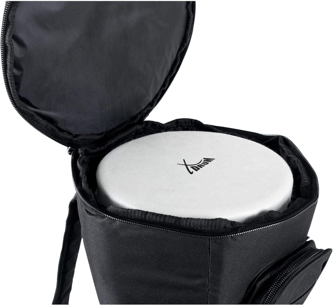 XDrum Djembe Tasche Pro (Rucksacktasche für Djemben bis max. 25 cm Durchmesser und 50 cm Höhe, dicke