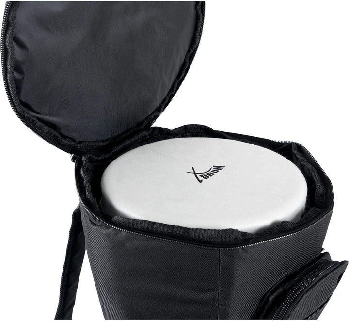 XDrum Djembe Tasche Pro (Rucksacktasche für Djemben bis max. 25 cm Durchmesser und 50 cm Höhe, dicke
