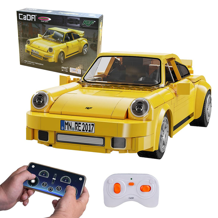 JAMARA 402855 CADA RUF CTR 2017 Yellowbird 1:20 2,4GHz Bricks, Auto Spielzeugauto, Sport Rennwagen f