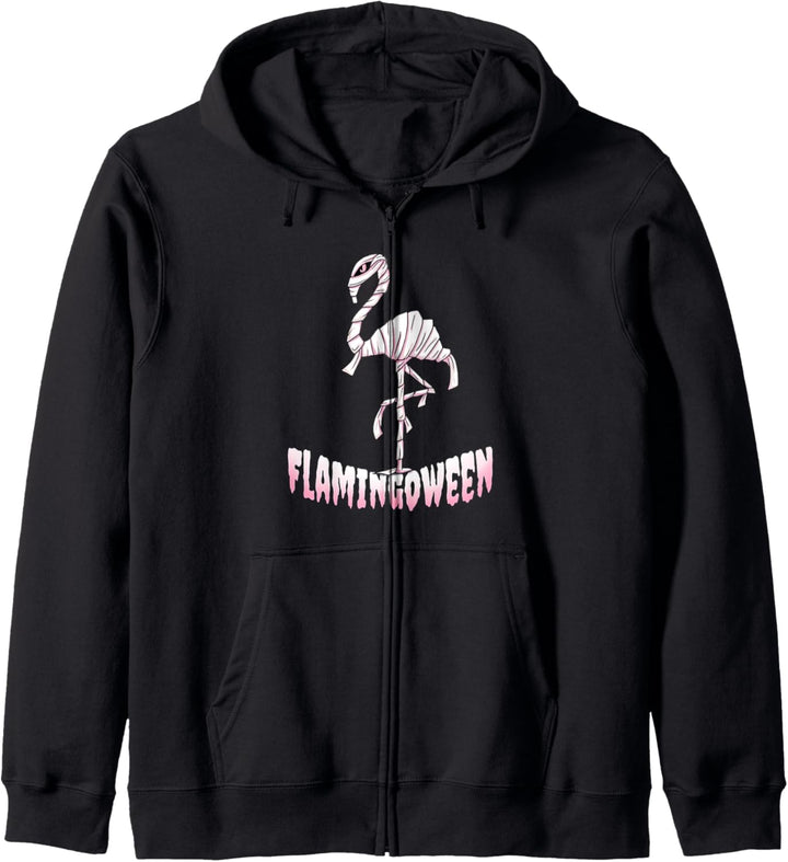 Flamingoween | Flamingo Mumie Halloween Kostüm Kapuzenjacke