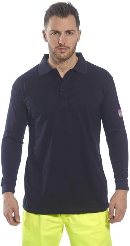 FR Antistatic Polo Shirt Color: Navy Talla: 3 XL 3XL Armada, 3XL Armada