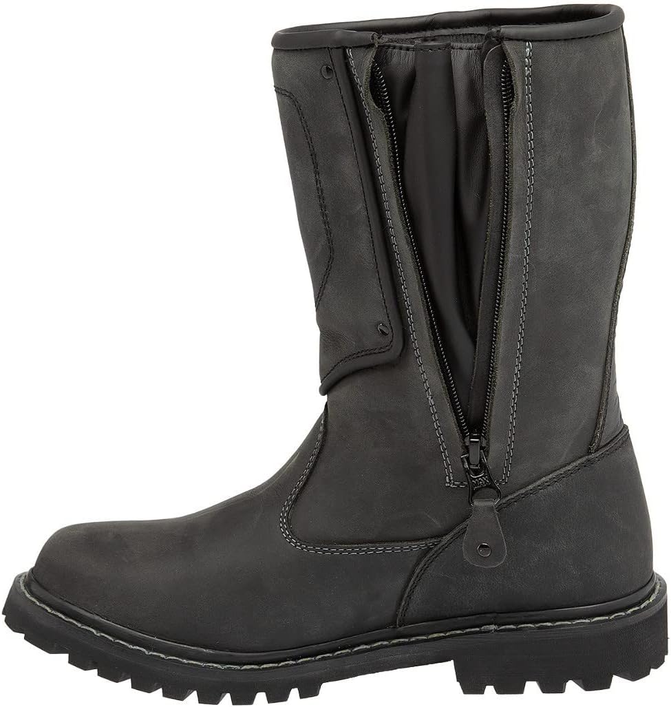 Kochmann Nevada Motorradstiefel (Black,45) 45 EU Schwarz, 45 EU Schwarz