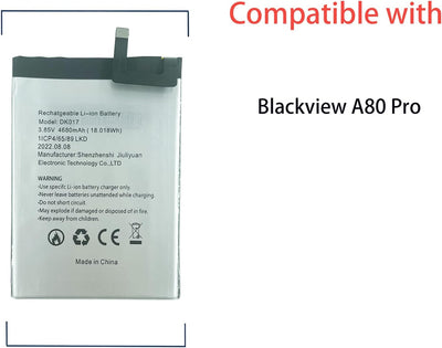 Aousavo DK017 ersatz akku Kompatibel mit Blackview A80 Pro DK017 mit Free ersatz kit