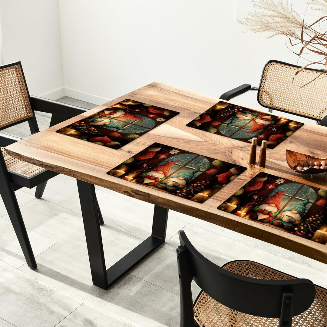 KitchenYeah© Platzsets Abwaschbar 6-Teilig 45x30 cm Tischsets Platzdeckchen rutschfeste Platzset Unt