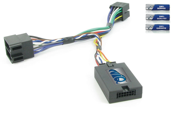 NIQ Lenkradfernbedienungsadapter geeignet für JVC Autoradios, kompatibel mit Peugeot 206 / 307 / 406