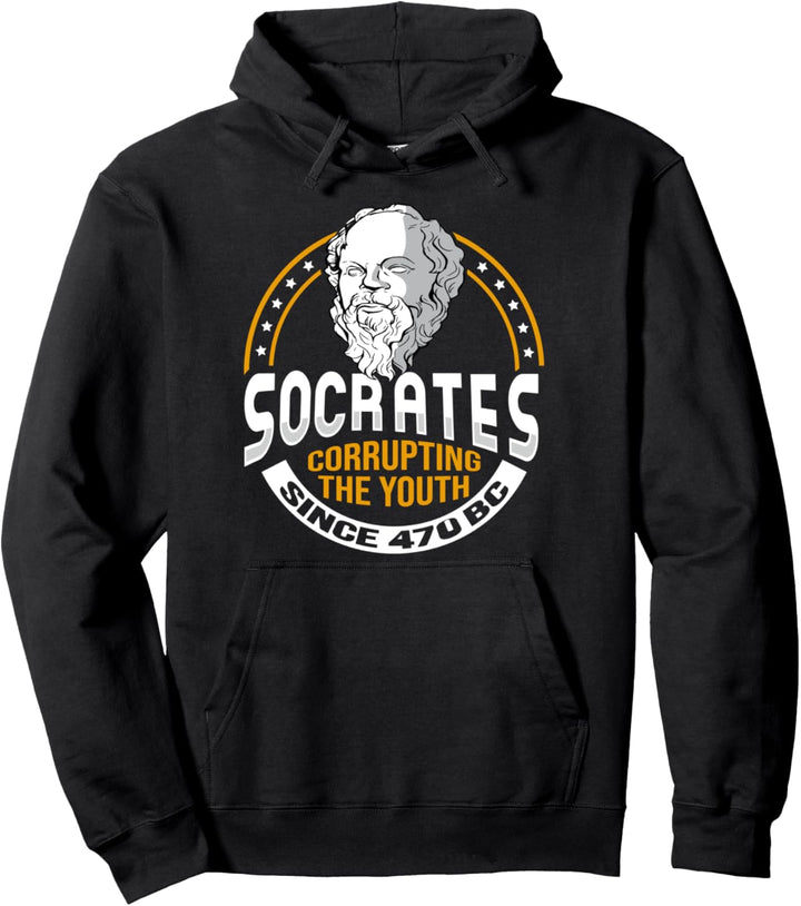 Socrates Corrupting Youth Meme für einen Philosophen Pullover Hoodie