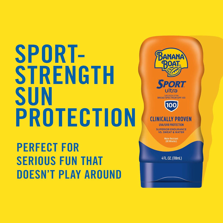 Banana Boat Sport Performance Sunblock Lotion SPF 100, 4-Unce Bottles (2 Stück) by Banana Boat LSF 1