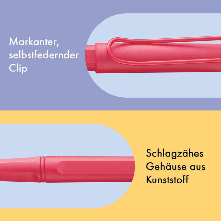 Lamy safari sunset Tintenroller – zeitlos klassischer Stift mit ergonomischem Griff & Strichbreite M