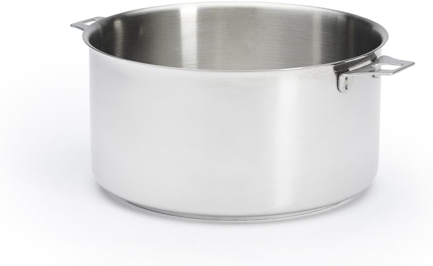 DE BUYER Kasserolle-Bratentopf, Edelstahl, Silber, 24 cm 27.9 x 20.1 x 10.9 cm, 27.9 x 20.1 x 10.9 c