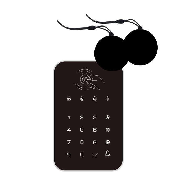 Clavier sans Fil WKE301 avec Badges RFID Compatible avec la Centrale Tactile Daewoo Security AM301,