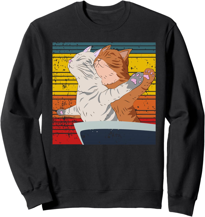 niedliche Katzen Kätzchen in Titanic Pose cute cats kitten Sweatshirt