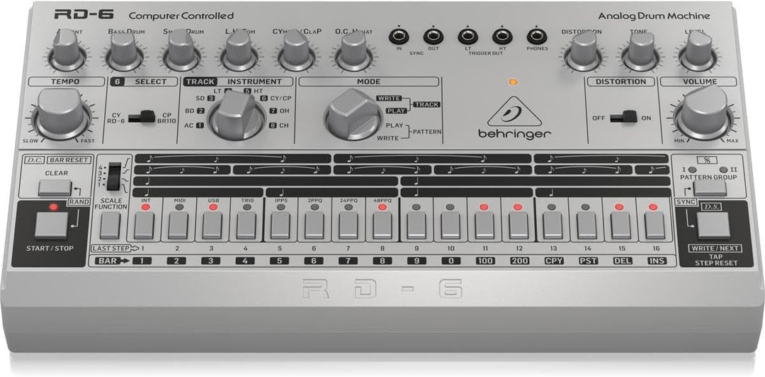 Behringer RD-6-SR Silber RHYTHM DESIGNER RD-6 Single, Silber RHYTHM DESIGNER RD-6 Single