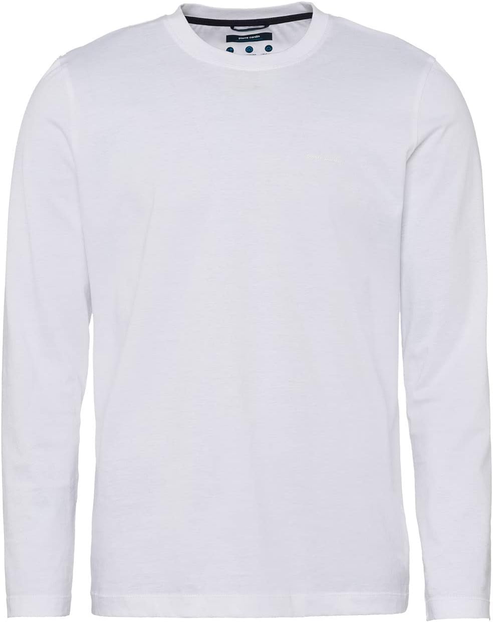 Pierre Cardin Herren Langarmshirt Longsleeve 6XL Weiss, 6XL Weiß