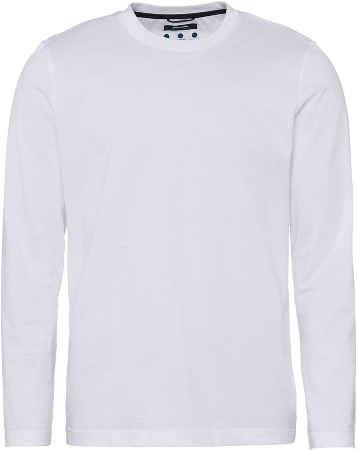Pierre Cardin Herren Langarmshirt Longsleeve 6XL Weiss, 6XL Weiß