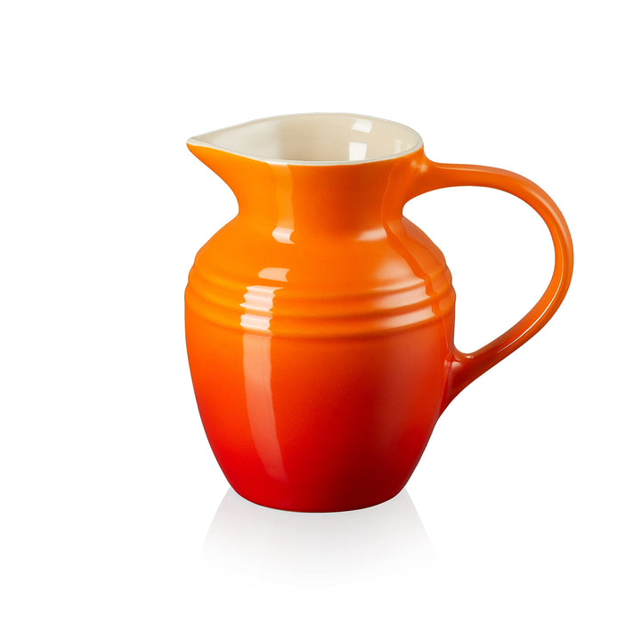 Le Creuset Kleiner Saftkrug Klassik aus Steinzeug, 0,6 L, Ofenrot, 80903060900005, Ofenrot