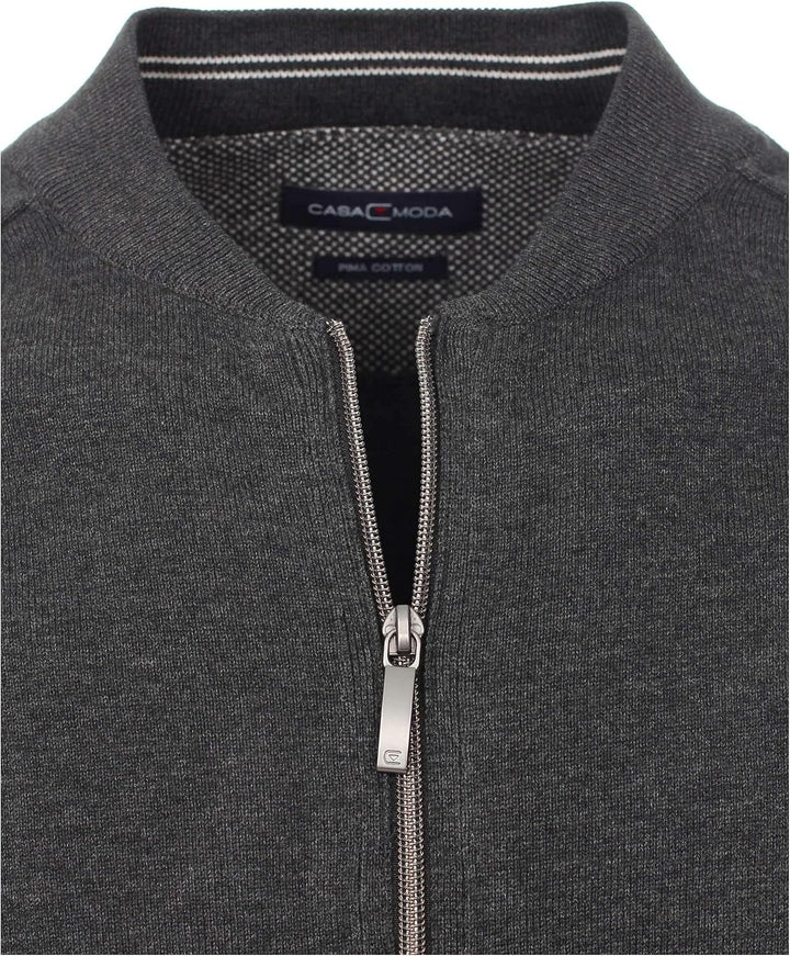 CASAMODA Strickjacke Uni, S Grau