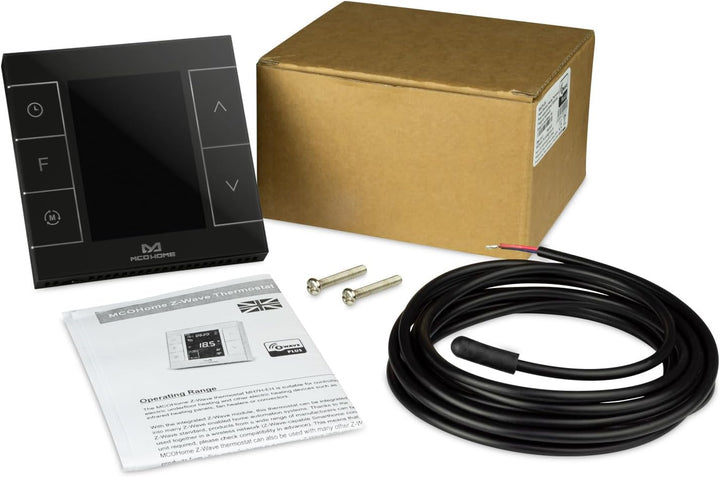 MCO Home Z-Wave Raumthermostat MH7H-EH für Fussbodenheizung & Infrarot-Heizung/Z-Wave Smarthome komp