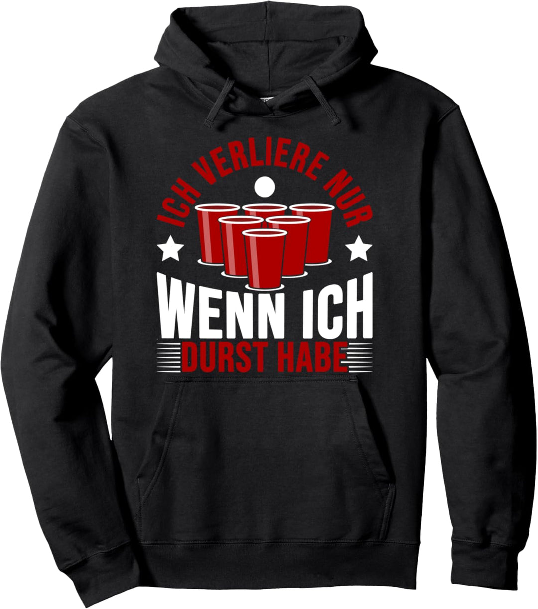 Beerpong Bierpong Trinkspiel Lustiges Bier Spruch Pullover Hoodie