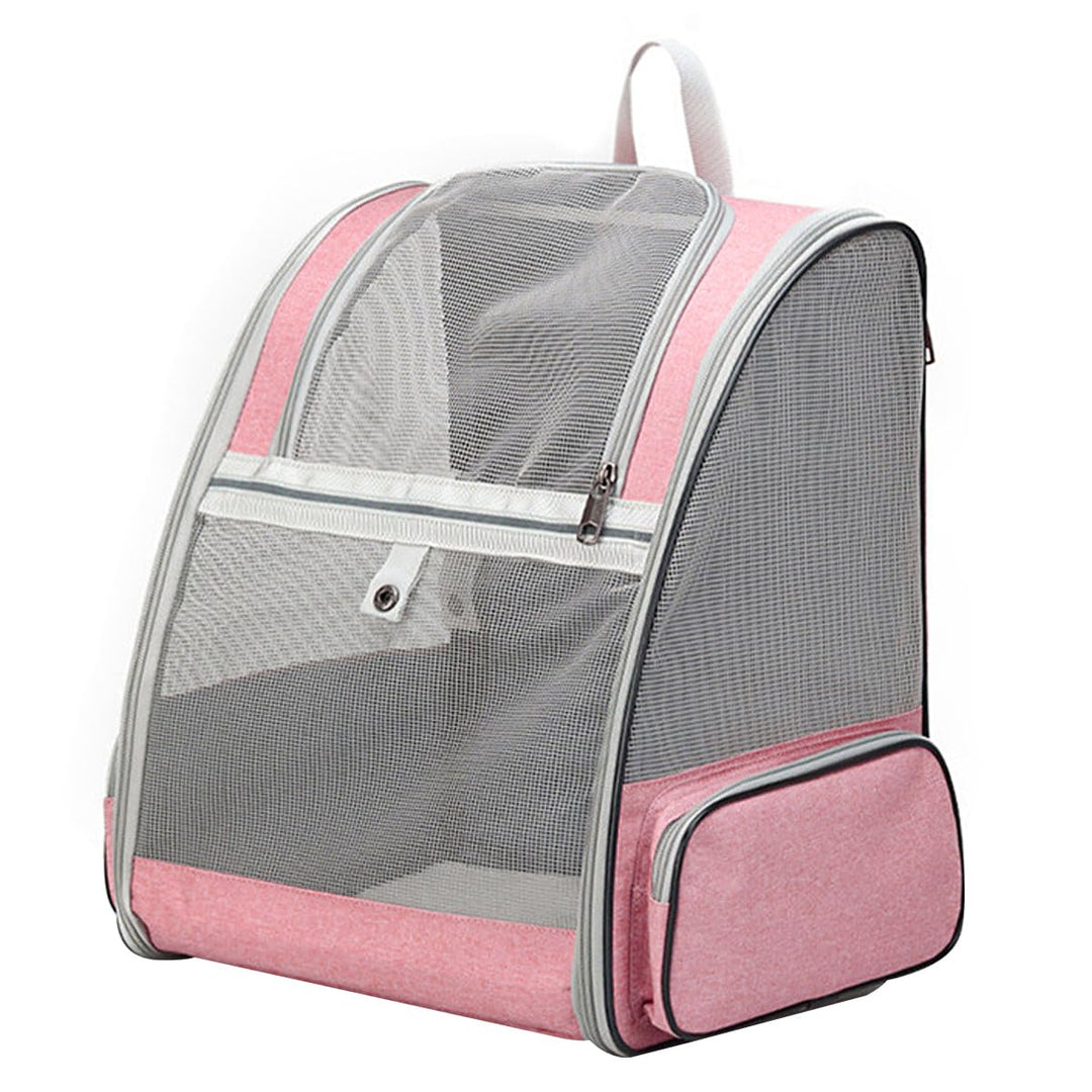 Katzentrage-Rucksack, Hundetrage-Rucksack mit atmungsaktivem Netzgewebe, Haustiertrage-Rucksack, Wel