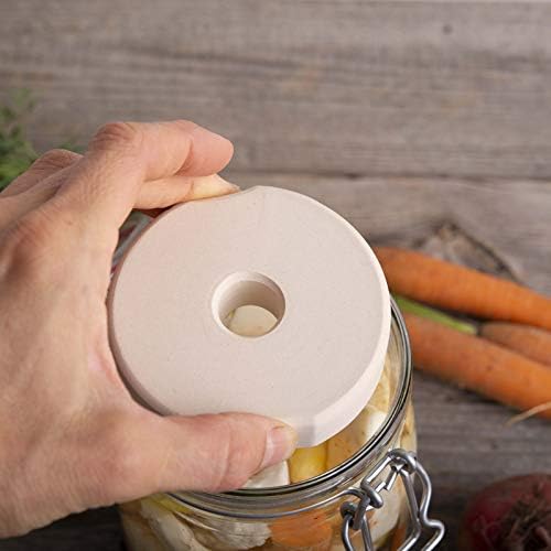 Beschwerungsstein 8 cm/ - 4 STÜCK - für Bügelglas/Sauerkraut herstellen/Kimchi und Gemüse Fermentier
