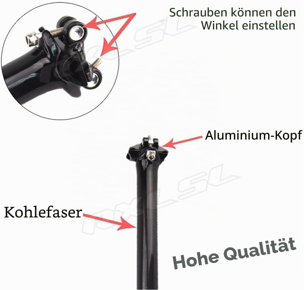 RXL SL PRO Vollcarbon Sattelrohr Fahrrad Sattelrohr MTB Radsport Sattelstütze Fahrradteile Carbon Sa