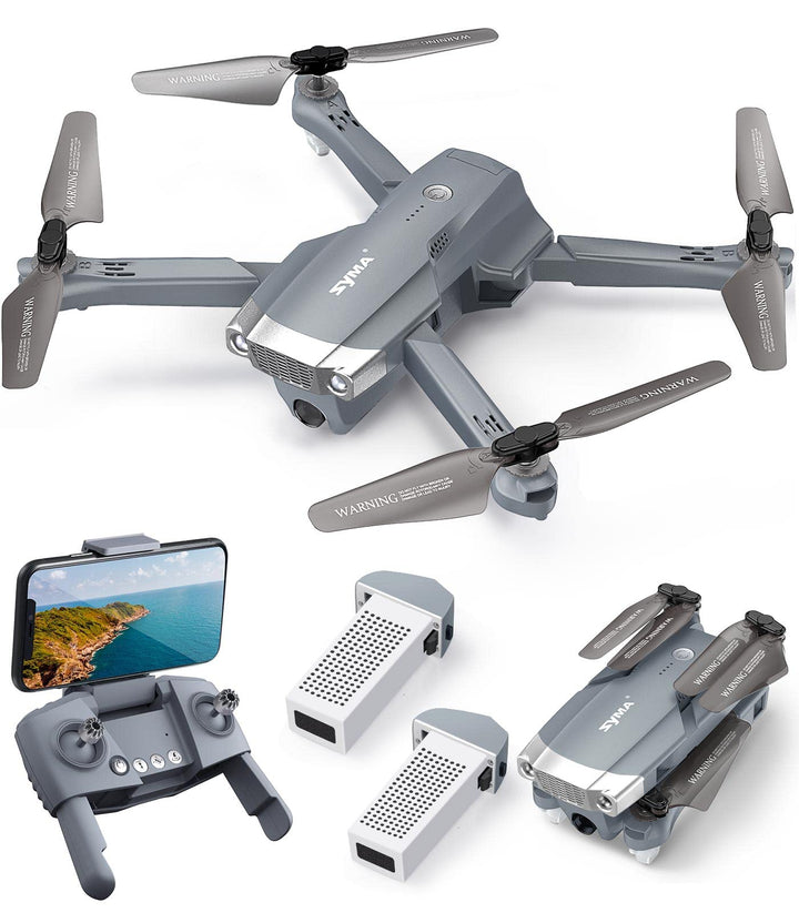 SYMA RC Drohne mit Kamera 4K HD faltbar FPV Quadrocopter ferngesteuert Flugzeug GPS WiFi Return Home